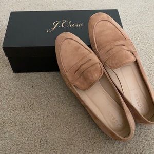 Size 9 Suede Penny Loafers Color Ashen Brown